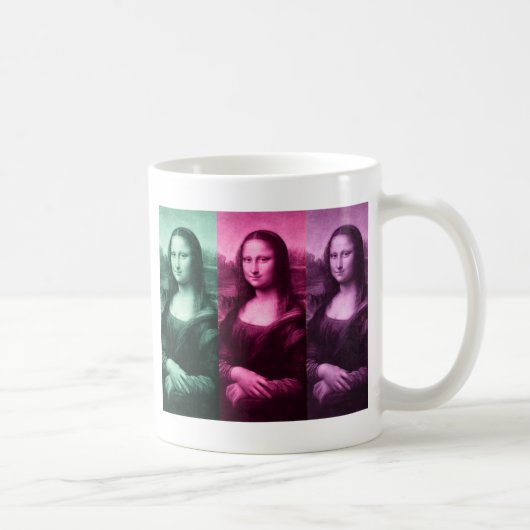 Mug Mona Lisa Rose vert violet (Droite)