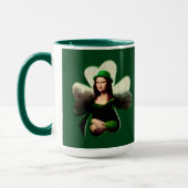 Mug Mona Lisa Saint-Patrick Clover (Gauche)