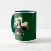 Mug Mona Lisa Saint-Patrick Clover (Devant gauche)