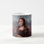 Mug Mona Lisa souffle une bulle grise (Centre)