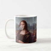 Mug Mona Lisa souffle une bulle grise (Gauche)