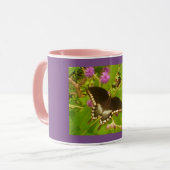 Mug Monarque noir violet (Devant gauche)