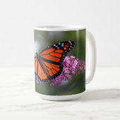 Mug Monarque Orange Papillon Floral Photo (Devant droit)