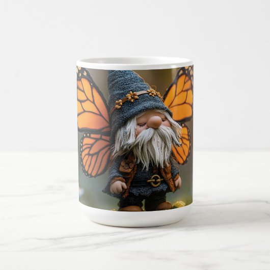Mug Monarque Papillon ailé Gnome - Créature Imaginaire (Centre)