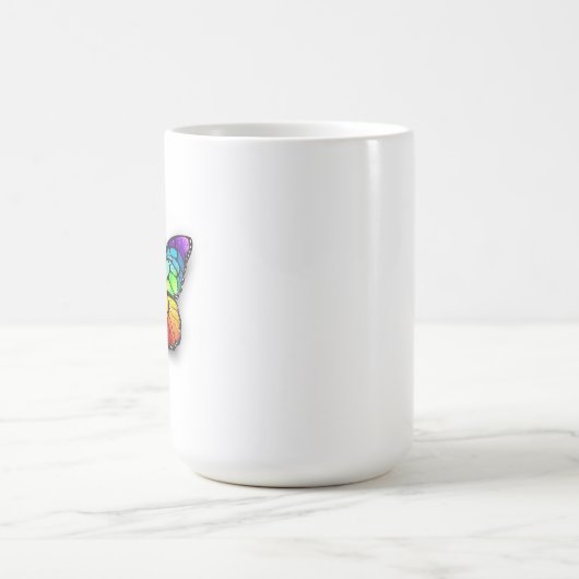Mug Monarque papillon arc-en-ciel (Centre)