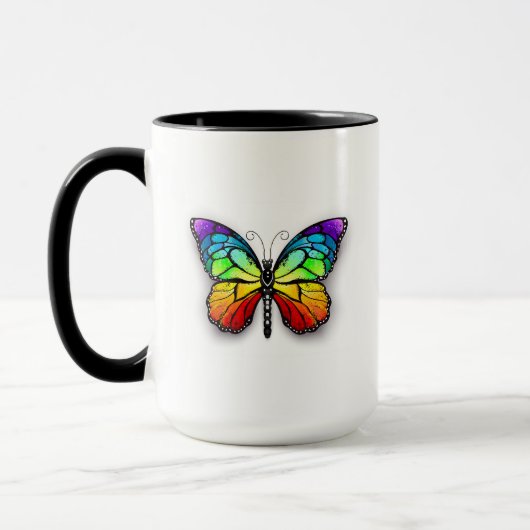 Mug Monarque papillon arc-en-ciel (Gauche)