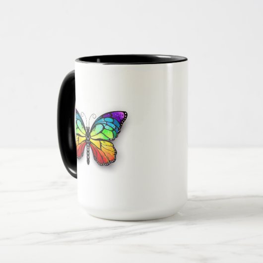 Mug Monarque papillon arc-en-ciel (Devant gauche)