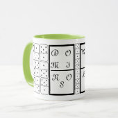 Mug Monde de dominos (Devant gauche)