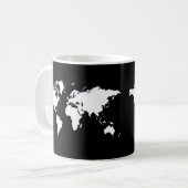Mug Monde de l'Elegant noir (Devant gauche)