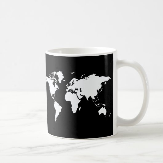 Mug Monde de l'Elegant noir (Droite)