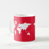 Mug Monde élégant en géranium (Devant gauche)