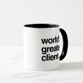Mug Monde félicite le thérapeute/client (Devant droit)