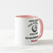 Mug Monde grand-mère Ajouter votre nom grand-mère (Devant droit)