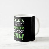Mug Monde la fille la plus géniale des informaticiens. (Devant droit)