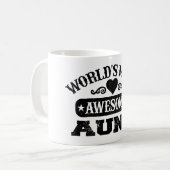 Mug Monde la tante la plus géniale (Devant gauche)