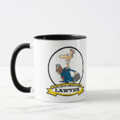 MUG MONDE LE PLUS GRAND AVOCAT II CARTOON HOMME (Gauche)