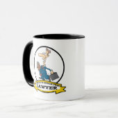 MUG MONDE LE PLUS GRAND AVOCAT II CARTOON HOMME (Devant gauche)