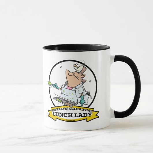 MUG MONDE LE PLUS GRAND DÉJEUNER DAME CARTOON (Droite)