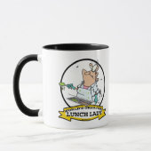 MUG MONDE LE PLUS GRAND DÉJEUNER DAME CARTOON (Gauche)