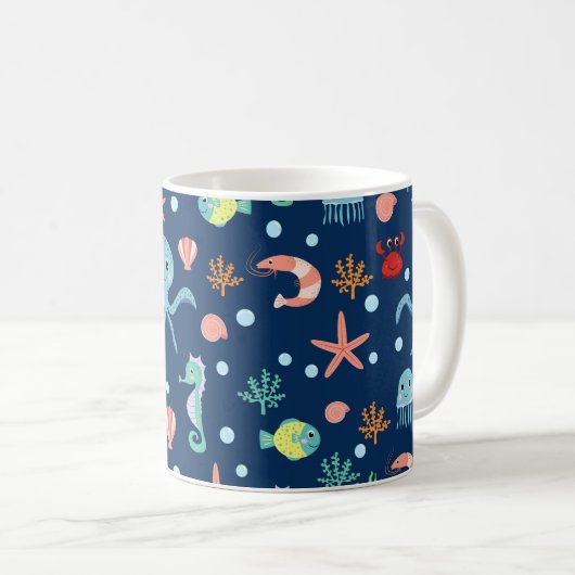 Mug Monde marin (Devant droit)