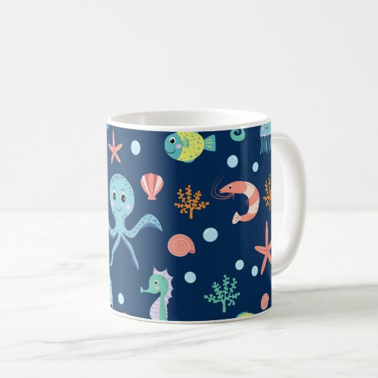 Mug Monde marin (Devant droit)
