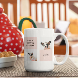Mug Monde Meilleur chien maman   Photo Collage   Paste