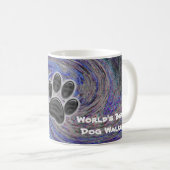 Mug Monde meilleur chien Walker Empreinte de patte de  (Devant droit)