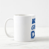 Mug Monde Meilleur Fête des pères bleue Papa Merci (Gauche)