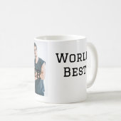 Mug Monde meilleur frère ajouter nom texte sport texte (Devant droit)