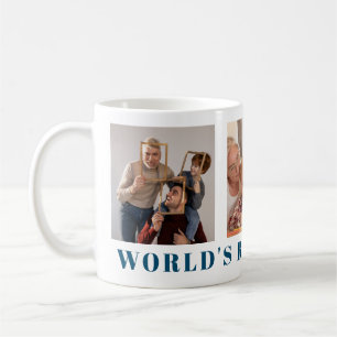 Mug Monde meilleur grand-père moderne Marine bleu troi