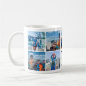 Mug Monde meilleur grand-père moderne marine photo Col (Gauche)