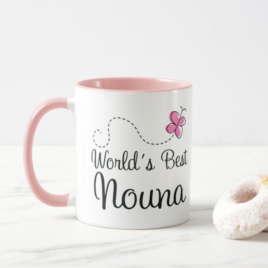 Mug Monde Meilleur Nouna Godmère (Avec donut)