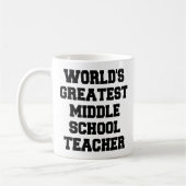 Mug Monde meilleur professeur de collège (Gauche)