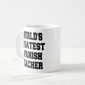 Mug Monde meilleur professeur d'espagnol (Devant gauche)