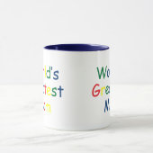 Mug Monde Meilleure maman (Centre)