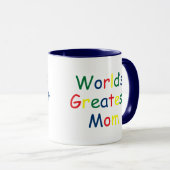 Mug Monde Meilleure maman (Devant droit)