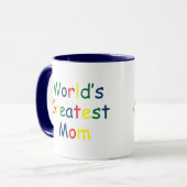 Mug Monde Meilleure maman (Devant gauche)