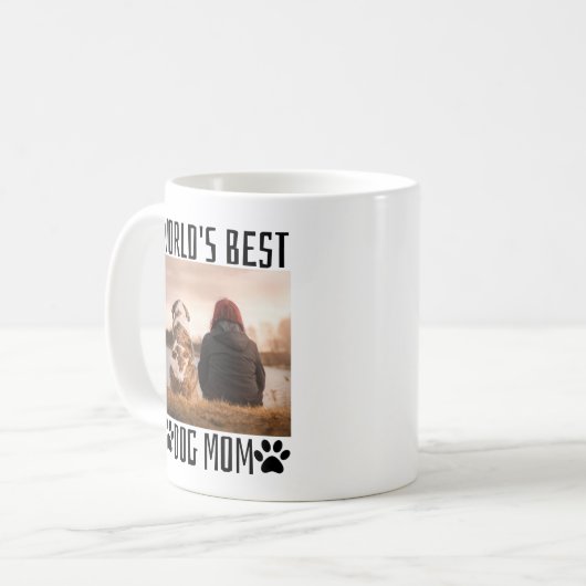 Mug Monde Meilleure maman de chien (Devant gauche)