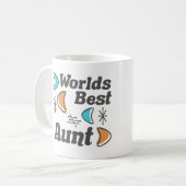 Mug Monde meilleure tante Retro (Devant gauche)