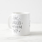 Mug monde noir meilleure mère mère jour (Devant gauche)