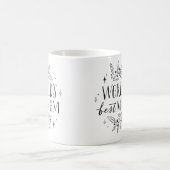 Mug monde noir meilleure mère mère jour (Centre)