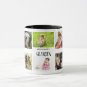 Mug Monde plus grand grand grand-père petits collage p (Centre)