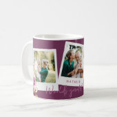 Mug monde plus grande maman aquarelle photo florale (Devant gauche)