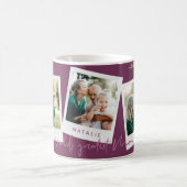 Mug monde plus grande maman aquarelle photo florale (Centre)
