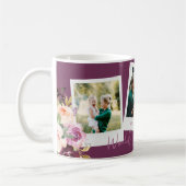 Mug monde plus grande maman aquarelle photo florale (Gauche)