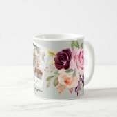 Mug monde plus grande maman aquarelle photo florale (Devant droit)