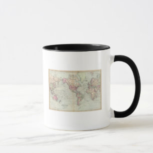 Mug Monde, projection de Mercator