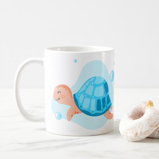 Mug Monde sous-marin. La vie marine. Belle mer ​ ​ tor (Avec donut)