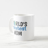 Mug Mondes de typographie amusante Grande maman (Devant gauche)