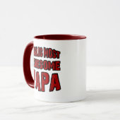 Mug Mondes la plupart de papa impressionnant (Devant gauche)